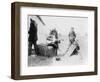 Men Playing Kazoos and Guitar Photograph-Lantern Press-Framed Art Print