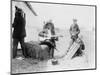 Men Playing Kazoos and Guitar Photograph-Lantern Press-Mounted Art Print