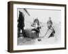 Men Playing Kazoos and Guitar Photograph-Lantern Press-Framed Art Print