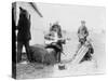 Men Playing Kazoos and Guitar Photograph-Lantern Press-Stretched Canvas