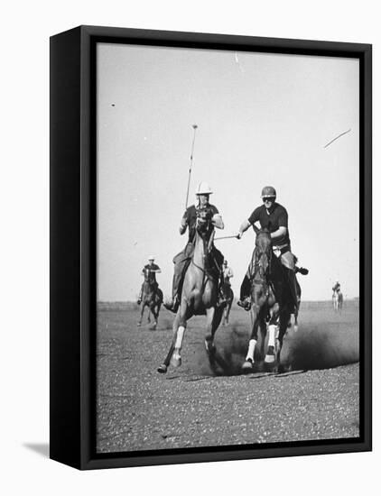 Men Playing Polo-Carl Mydans-Framed Stretched Canvas
