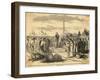 Men Praying at New Telegraph Station-null-Framed Giclee Print