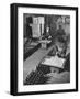 Men Putting Labels on Wine Bottles-Ralph Morse-Framed Photographic Print