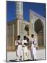 Men Reading in Front of the Friday Mosque or Masjet-Ejam, Herat, Afghanistan-Jane Sweeney-Mounted Photographic Print