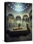 Men Relax in the Cagologlu Hamami, Turkish Bath, in Istanbul, Turkey, Europe-Woolfitt Adam-Stretched Canvas