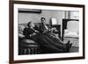 Men Relaxing at Home After Work-Nina Leen-Framed Giclee Print