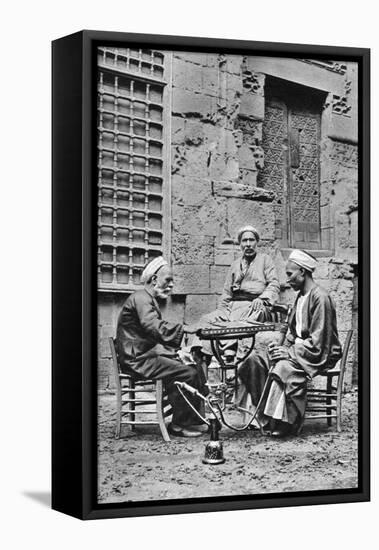 Men Relaxing, Cairo, Egypt, C1922-Donald Mcleish-Framed Stretched Canvas