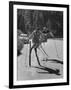 Men Roller Skiing in the Streets-null-Framed Photographic Print