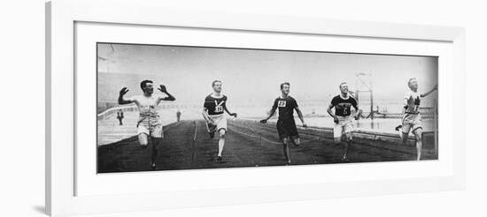 Men's 200m Race at the 1908 Summer Olympics in London-null-Framed Giclee Print