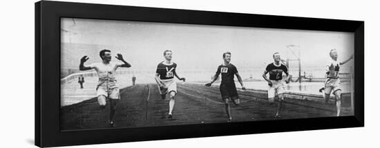 Men's 200m Race at the 1908 Summer Olympics in London-null-Framed Giclee Print