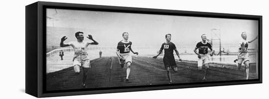 Men's 200m Race at the 1908 Summer Olympics in London-null-Framed Stretched Canvas