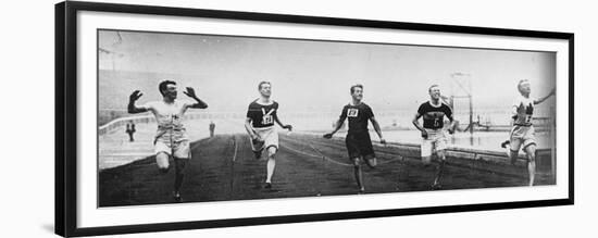 Men's 200m Race at the 1908 Summer Olympics in London-null-Framed Giclee Print