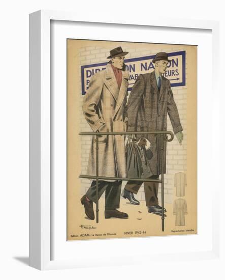 Men's Coats 1943-Henjic-Framed Art Print