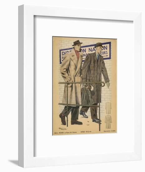 Men's Coats 1943-Henjic-Framed Art Print