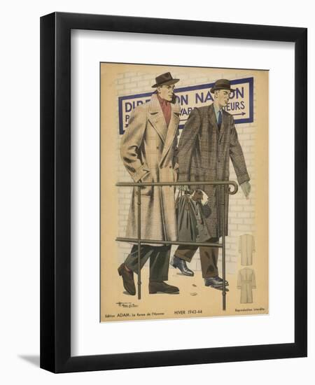 Men's Coats 1943-Henjic-Framed Art Print