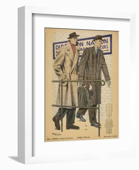 Men's Coats 1943-Henjic-Framed Art Print