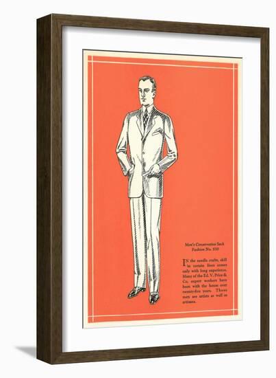 Men's Conservative Sack-null-Framed Art Print