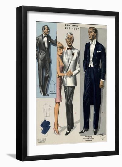 Men's Eveing Dress 1967-Jean Choiselet-Framed Art Print