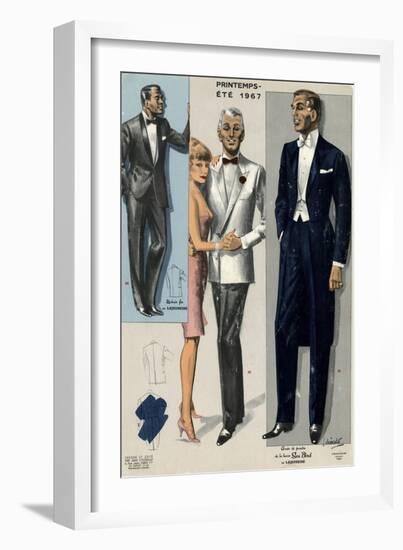 Men's Eveing Dress 1967-Jean Choiselet-Framed Art Print