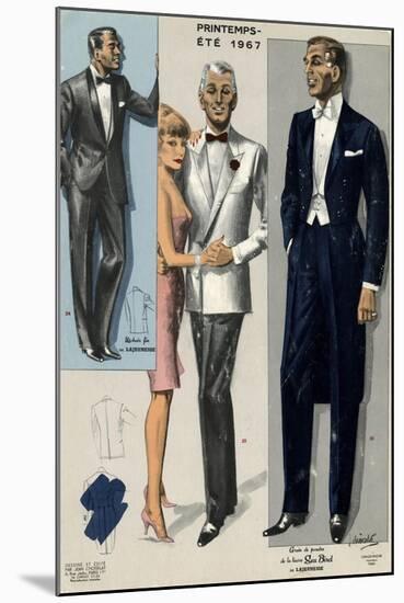 Men's Eveing Dress 1967-Jean Choiselet-Mounted Art Print