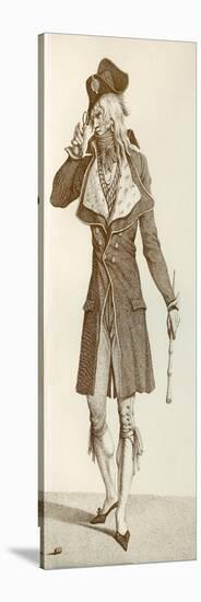 Men's Fashion During the French Revolution. Les Incroyables. Members of a Fashionable Aristocratic-null-Stretched Canvas