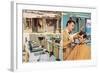 Men's Hair Styling Salon-null-Framed Art Print