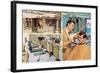 Men's Hair Styling Salon-null-Framed Art Print