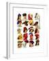 Men's Hats of Different Classes of Society, 13th-16th Century-Thurwanger Freres-Framed Giclee Print