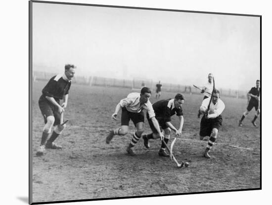 Men's Hockey Match-null-Mounted Photographic Print