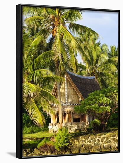 Men's House, Yap, Micronesia, Pacific-Nico Tondini-Framed Photographic Print
