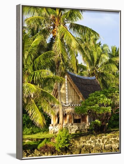 Men's House, Yap, Micronesia, Pacific-Nico Tondini-Framed Photographic Print