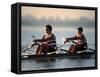 Men's Pairs Rowing Team in Action, Vancouver Lake, Washington, USA-null-Framed Stretched Canvas