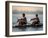 Men's Pairs Rowing Team in Action, Vancouver Lake, Washington, USA-null-Framed Photographic Print