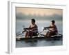 Men's Pairs Rowing Team in Action, Vancouver Lake, Washington, USA-null-Framed Photographic Print