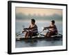 Men's Pairs Rowing Team in Action, Vancouver Lake, Washington, USA-null-Framed Photographic Print