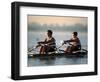 Men's Pairs Rowing Team in Action, Vancouver Lake, Washington, USA-null-Framed Photographic Print