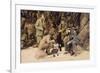 Men's Picnic on Shore-null-Framed Premium Giclee Print