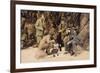 Men's Picnic on Shore-null-Framed Premium Giclee Print