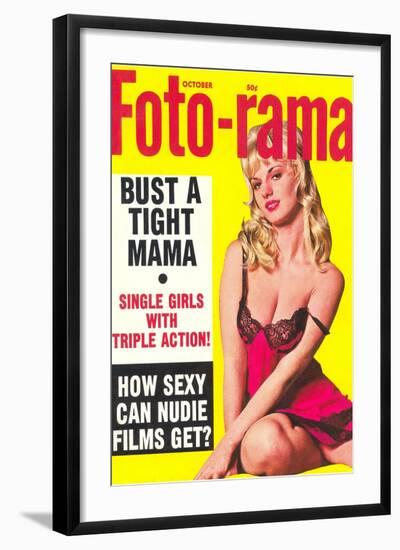 Men's Pulp Magazine Cover-null-Framed Art Print