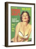 Men's Pulp Magazine Cover-null-Framed Art Print