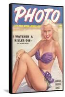 Men's Pulp Magazine Cover-null-Framed Stretched Canvas