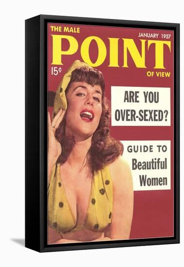 Men's Pulp Magazine Cover-null-Framed Stretched Canvas