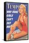 Men's Pulp Magazine Cover-null-Framed Stretched Canvas