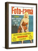 Men's Pulp Magazine Cover-null-Framed Art Print