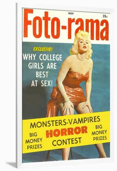 Men's Pulp Magazine Cover-null-Framed Art Print