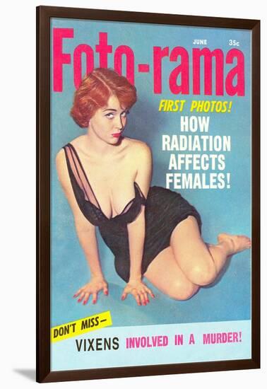 Men's Pulp Magazine Cover-null-Framed Art Print