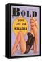 Men's Pulp Magazine Cover-null-Framed Stretched Canvas