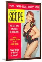 Men's Pulp Magazine Cover-null-Framed Art Print