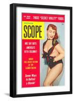 Men's Pulp Magazine Cover-null-Framed Art Print