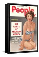 Men's Pulp Magazine Cover-null-Framed Stretched Canvas